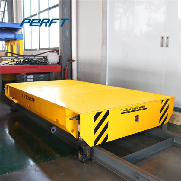 industrial transfer cart with urethane wheels 25t